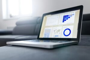 Organized bookkeeping records for a small business