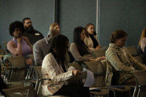 entrepreneurs discussing and looking to the future